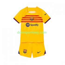 Koszulka FC Barcelona Dziecięcy Czwarty Koszulki Piłkarskie 2022-2023 Krótki Rękaw